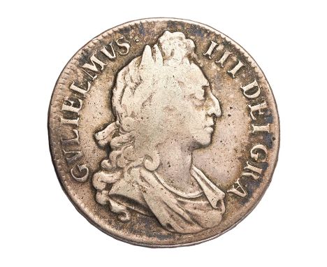 William III, Crown 1696 OCTAVO, first bust, first harp, (Bull 995, ESC 89, S.3470) fine