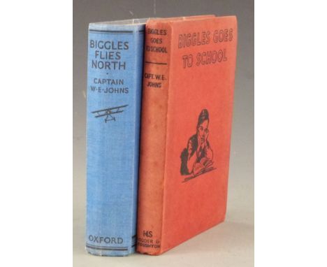 Biggles Flies North by Captain W.E. Johns, illustrated by Howard Leigh and Will Narrraway OUP 1939 first edition in original 