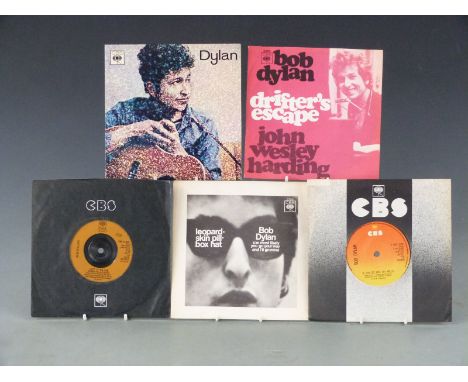 Bob Dylan - 23 singles and one Ep including Leopard Skin picture cover and Dylan EP