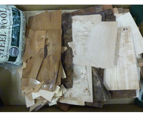 Quantity of tools, decorative wood veneer etc