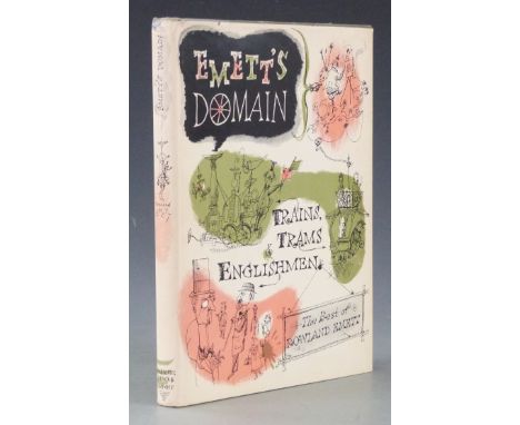 [Signed] Emett’s Domain, Trains, Trams & Englishmen The Best of Rowland Emett Published Harcourt, Brace 1953 first edition il