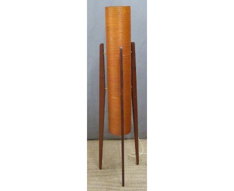 Retro 1960's spun fibreglass floor lamp, height 112cm