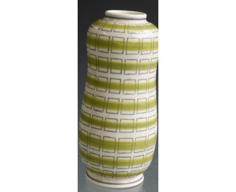 Poole Pottery retro freeform 'peanut' vase, signed to base, H20cm