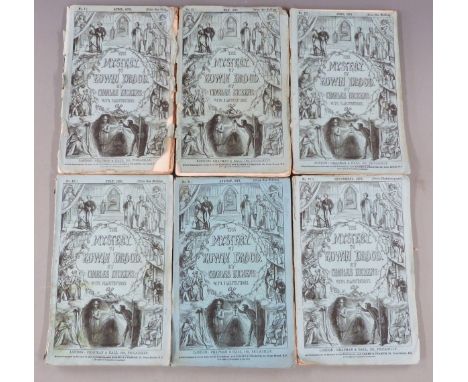 Charles Dickens The Mystery of Edwin Drood with 12 Illustrations by S.L. Fildes and a portrait, published Chapman & Hall 1870