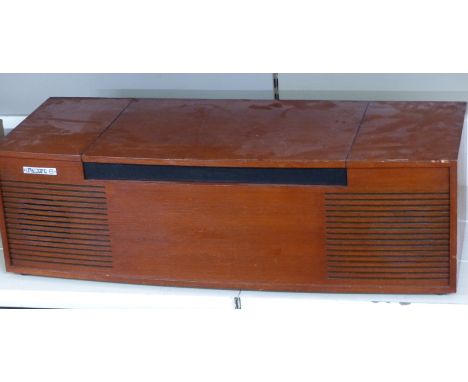 Decca Deccalian 6 table top stereo record player with Garrard 2025 TC deck, in teak cabinet with built in speakers&nbsp;