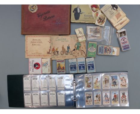 John Player vintage Cigarette Pictures album, includes European royalty and flowers, another album with sets including Ogden'