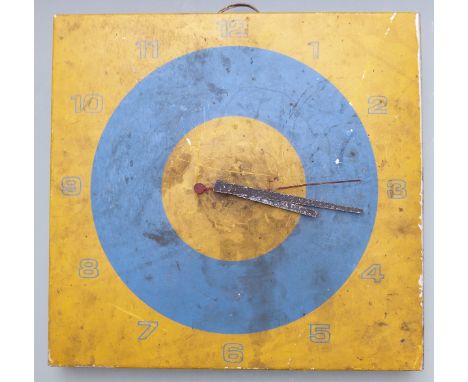 Blue Circle Cement advertising wall clock with electric movement, W40 x H38 x D6cm