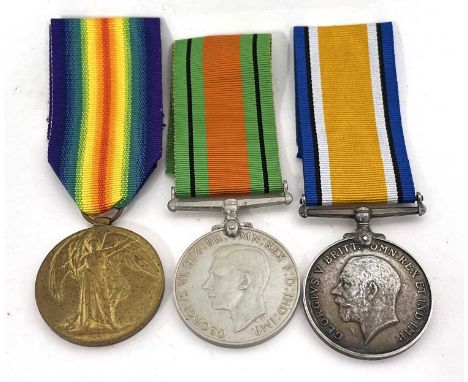 Great War Liverpool Regt Medal Pair, comprising British War Medal and Victory Medal, named to 62858 PTE W H WATSON LIVERPOOL 