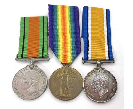Great War Liverpool Regiment Medal Pair, comprising British War Medal and Victory Medal, named to 22105 PTE A HANNA L'POOL R 
