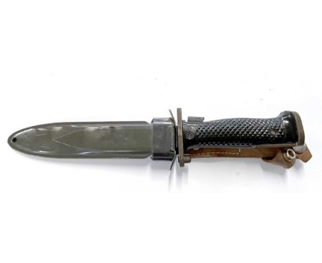 An American M5 bayonet/dagger knife with scabbard