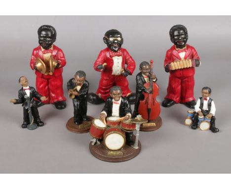 A quantity of ceramic musicians. Includes three pieces from 'The Jazz Band' collection.  