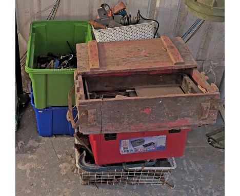 Various assorted hand tools &amp; accessories.