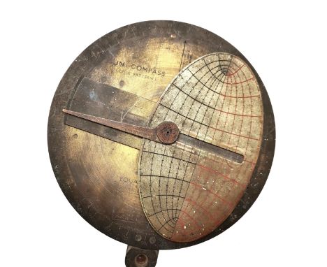 WWII Cole Pattern Sun Compass 20cm diameter - missing a base but otherwise in good usable condition 