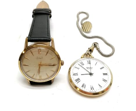 Avia olympic manual wind wristwatch (32mm case) - running t/w Sekonda fob watch in an original Sekonda box  (for spares / rep