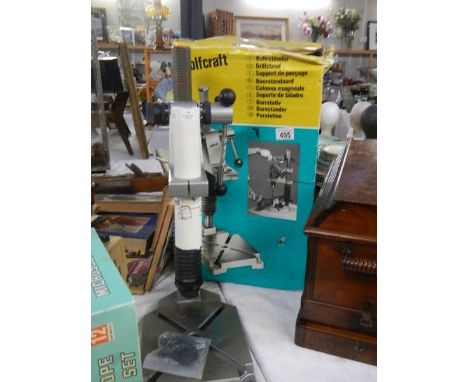 A Wolcraft drill stand.