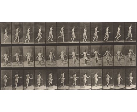 (See English version below)Eadweard  Muybridge (Edward James Muggeridge) (1830 – Kingston upon Thames – 1904). Running and ju