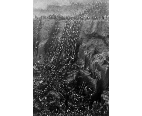 (See English version below)Sebastião  Salgado (Aimorés, Brasilien 1944 – lebt in Paris). „Brasil“. Gold Mine, Serra Pelada. 1