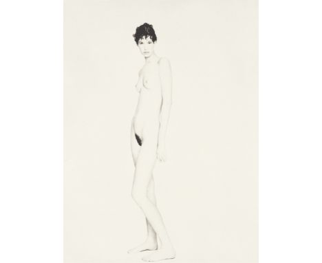 (See English version below)Paolo Roversi (Ravenna 1947 – lebt in Paris). Meg, Paris. 1986Platin-Palladium-Abzug auf Zanders P