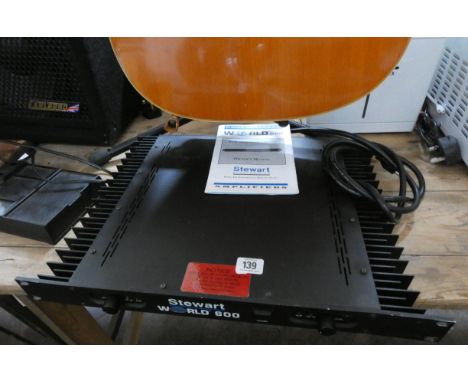Stewart world 600 professional power amplifier