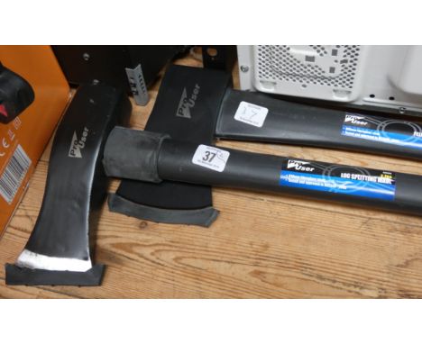New heavy duty 4lb felling axe and 2.7kg log splitting axe