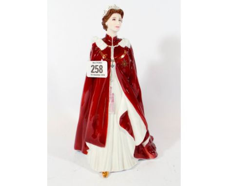 A Royal Worcester Queens 80th Birthday commemorative figure 