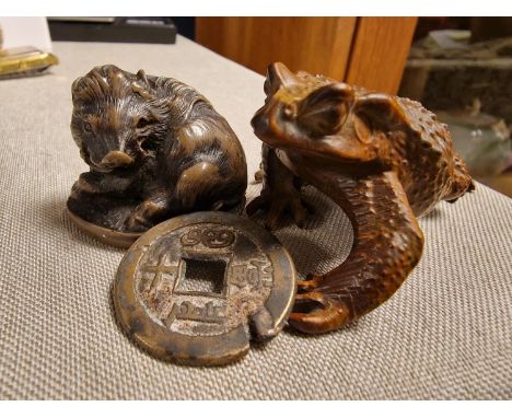 Pair of Chinese Netsuke Figures