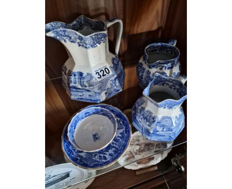 5pc Original Copeland Spode Italian Dinner and Tea Jugs etc