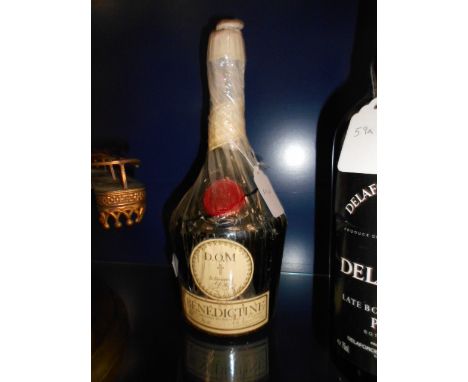 A bottle of vintage D.O.M. Benedictine