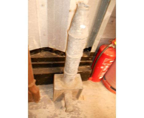 A vintage lead cistern 