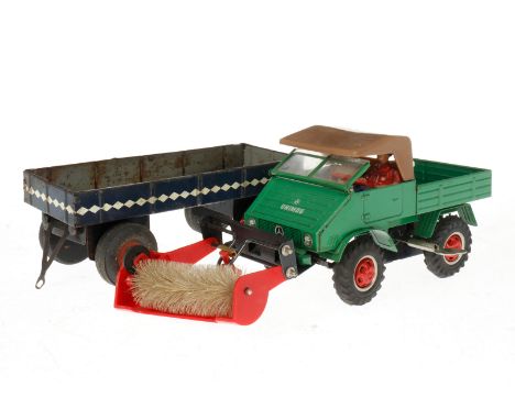 TCO Unimog und Gama Anhänger, Uhrwerk def., L 23,5 und 19, Z 3