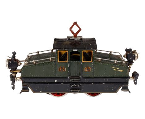 Märklin franz. Vollbahnlok V 3020, Spur 0, Starkstrom, HL, mit je 1 el. bel. Stirnlampe, Pantograph lose, LS und gealterter L