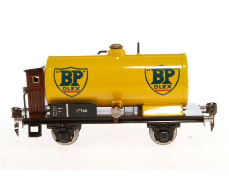 Replika BP Kesselwagen 1774, Spur 0, HL, mit BRH, Fremdgewicht, L 18,5, sonst Z 2-3