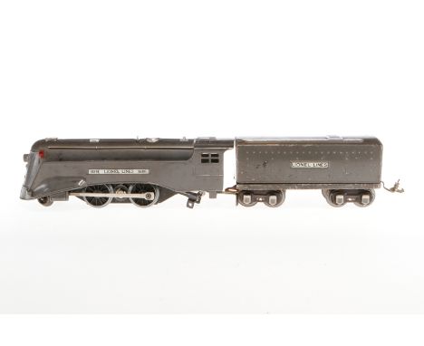 Lionel 1-B-1 Dampflok 1689, Spur 0, elektr., grau, mit Tender, Nachläuferradsatz fehlt, LS, Z 3
