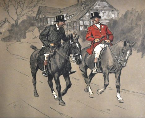 After Charles Johnson Payne, "Snaffles", The Grand National, The Canal Turn, reproduction colour print, other hunting and rac