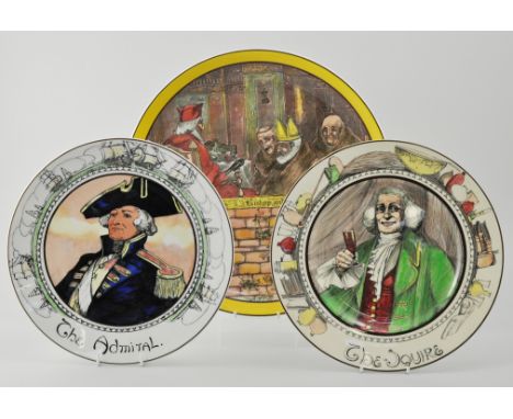 Royal Doulton series ware charger, "The Jackdaw of Rheims", diameter 33cm, together with five Royal Doulton series ware plate