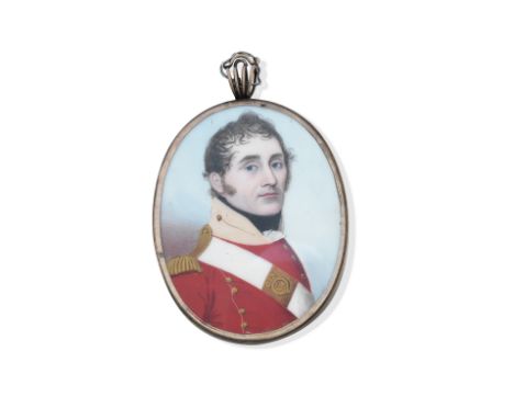 Frederick Buck (Irish, 1771-circa 1840)An Officer of the 12th Foot, called John Morgan, wearing scarlet coatee with gold epau