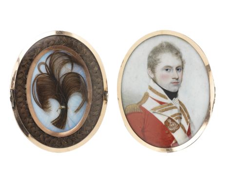 Frederick Buck (Irish, 1771-circa 1840)An officer of the 98th regimentAn Officer of the 98th regiment, wearing scarlet coatee