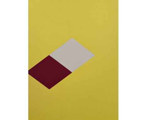 § Marc Vaux (1932-) Untitled (yellow)signed and datedscreenprint, numbered edition 75/12059.5 x 61cm unframed