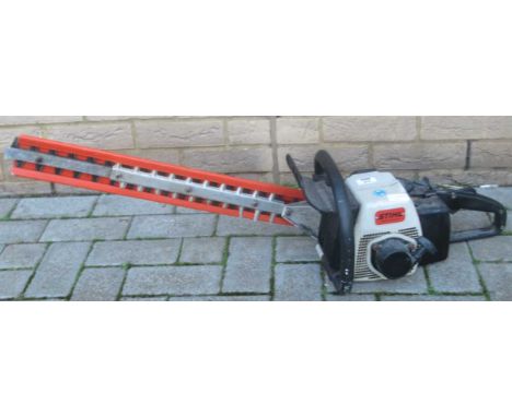 STIHL HS60AV petrol hedge trimmer saw, 60cm long approximately, with sheath (untested)