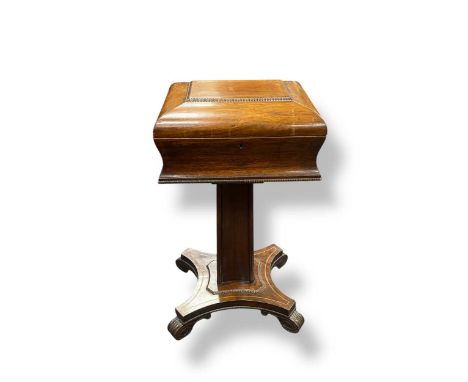 William IV mahogany teapoy, 76 x 41 x 32cm