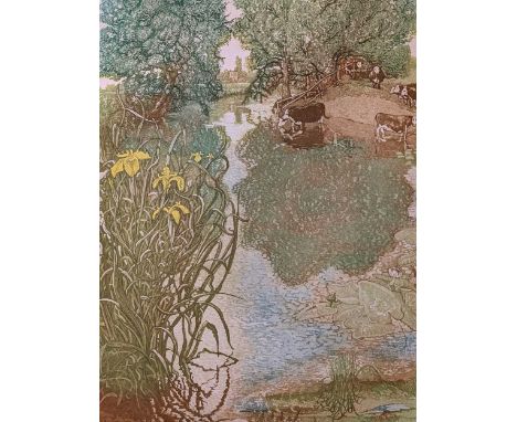 A Group Of Prints to include an artist proof etching and aquatint by Glynn Thomas (b.1946-) titled 'Yellow Iris', 39.5cm x 27