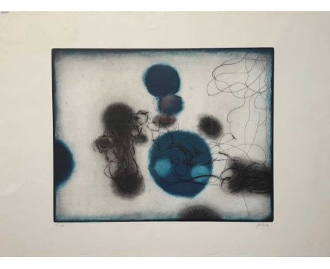 Douglas Portway (South African, 1922-1993) Untitled  signed in pencil 'Portway' lower rightetching and aquatint - numbered ed
