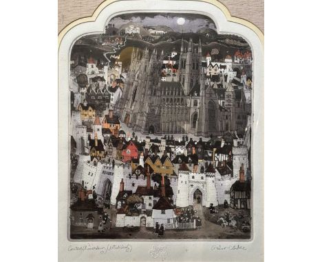 Graham Clarke (British, b.1941-) Canters Chaucerbury - History Of England Seriessigned in pencil lower etching and aquatint -