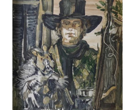SERGEI CHEPIK (RUSSIAN, 1953-2011)Self portrait – Year of the Pig
signed and inscribed in cyrillic, and dated '10/XI/1988' (o