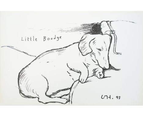 DAVID HOCKNEY (BRITISH, B. 1937)Little Boodge (1993)
lithographic poster
published by 1853 Gallery, Salts Mill, Saltaire, Yor