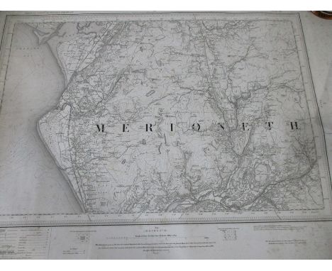 A collection of vintage Ordnance Survey maps including Colyton, Sidmouth, Snowdon, Harlech etc.