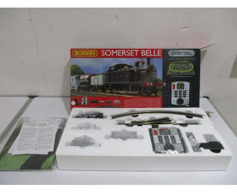 Boxed  and unused Hornby "Somerset Belle" double O gauge train set including track mat, starter oval track, tank locomotive, 