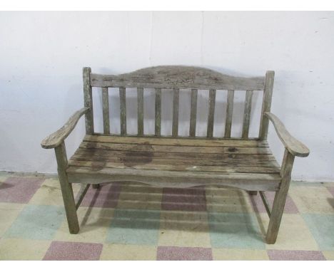 A Scancraft design wooden garden bench