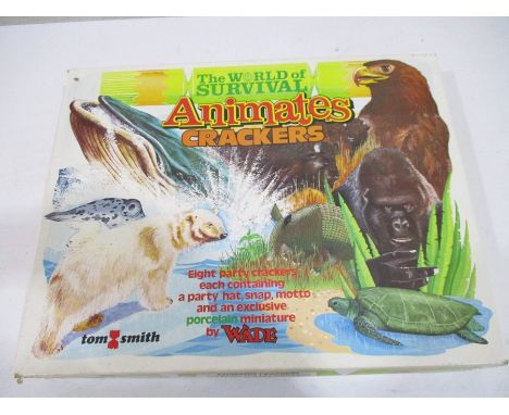 A set of boxed vintage "Animal Crackers" with Wade animal figurines inside