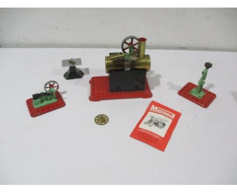 A Mamod stationary model steam engine etc